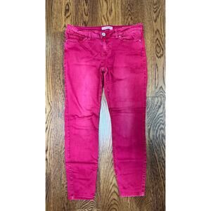 GUESS Women’s Skinny Jeans Red Size 31 Stretch Mid Rise
